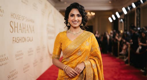 Yellow Saree with Blouse